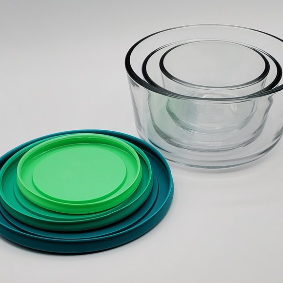 Anchor Hocking 4, 2, & 1 Cup Storage Glass Bowls w/ Lids Bundle - Picture 9 of 11